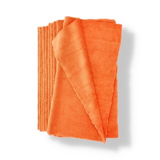 ProfiPolish Poliertuch Allround soft 2 Seiten orange 40cm x 40 cm 350 g/m²10 Stück